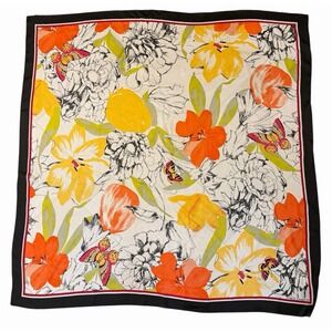 Vince Camuto Scarf Garden Of Eden Large 48in Square Butterfly Colorful Resort